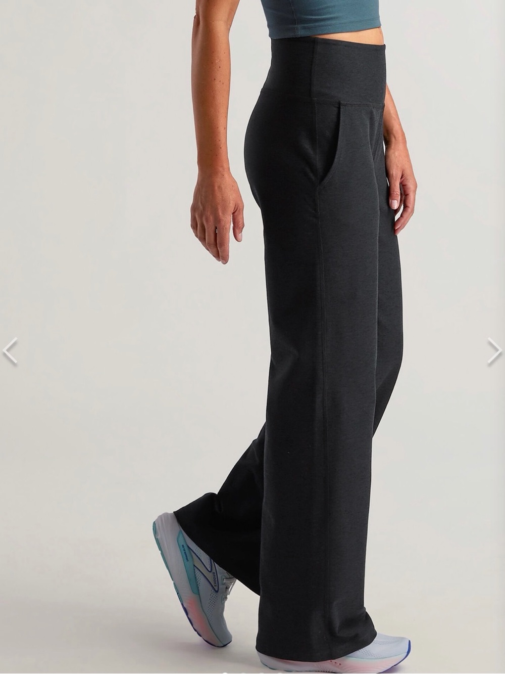 Beyond Yoga Spacedye Laid Back Wide Leg Pants- BLACK